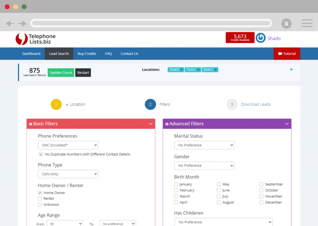 Consumer Lists Demographics